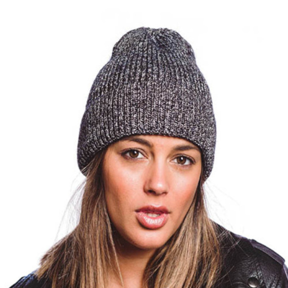 Heather Basic Ribbed Beanie - Picture 1 of 1